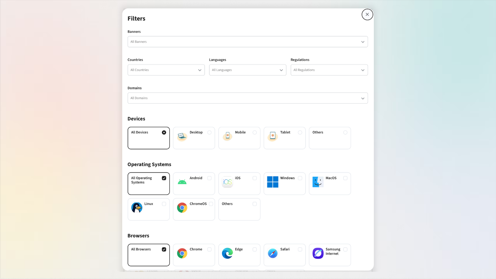 Analytics Axeptio - Filter EN