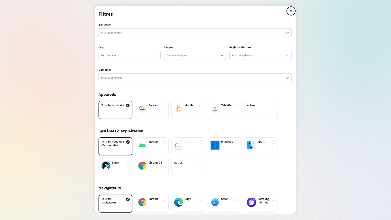 Analytics Axeptio - Filtre FR