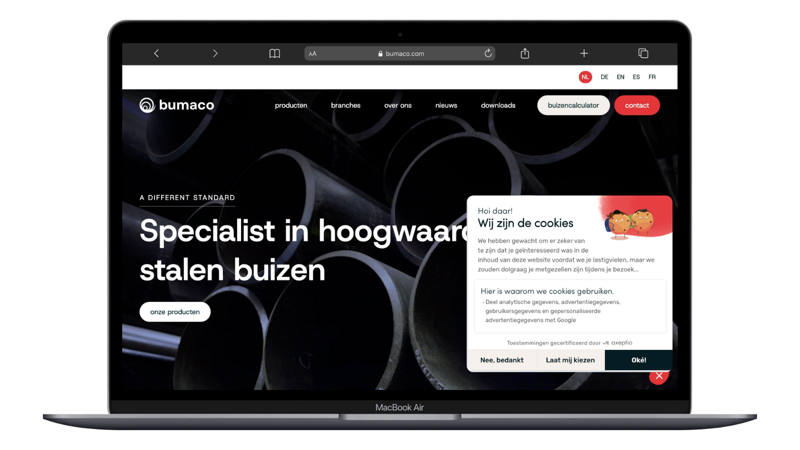 Axeptio MM Creative Agency example