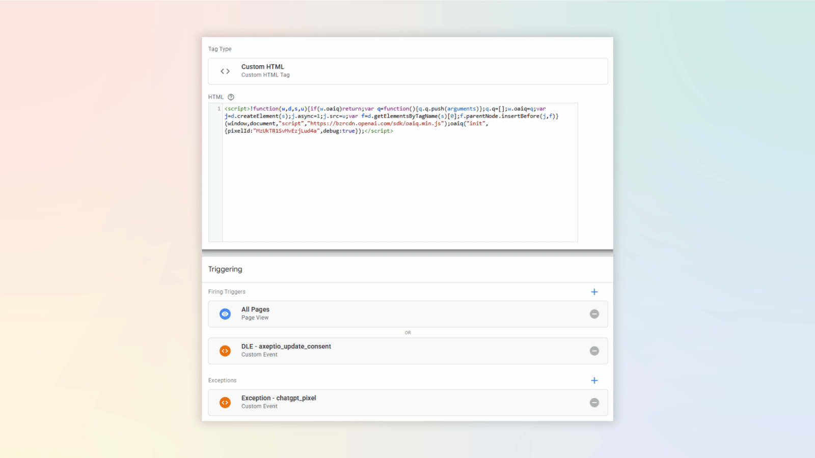 Custom HTML