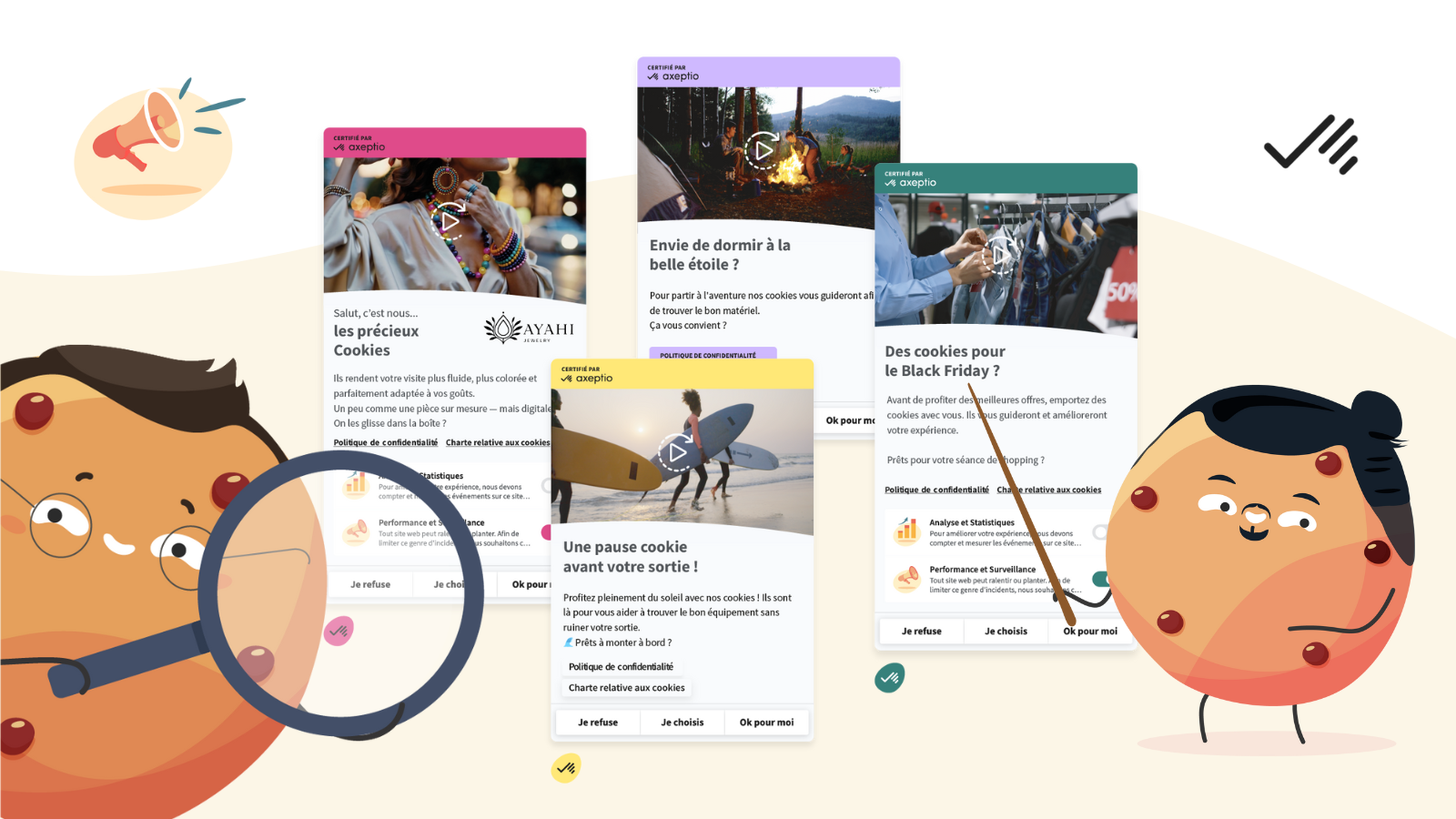 Nouveau bandeau cookie Axeptio