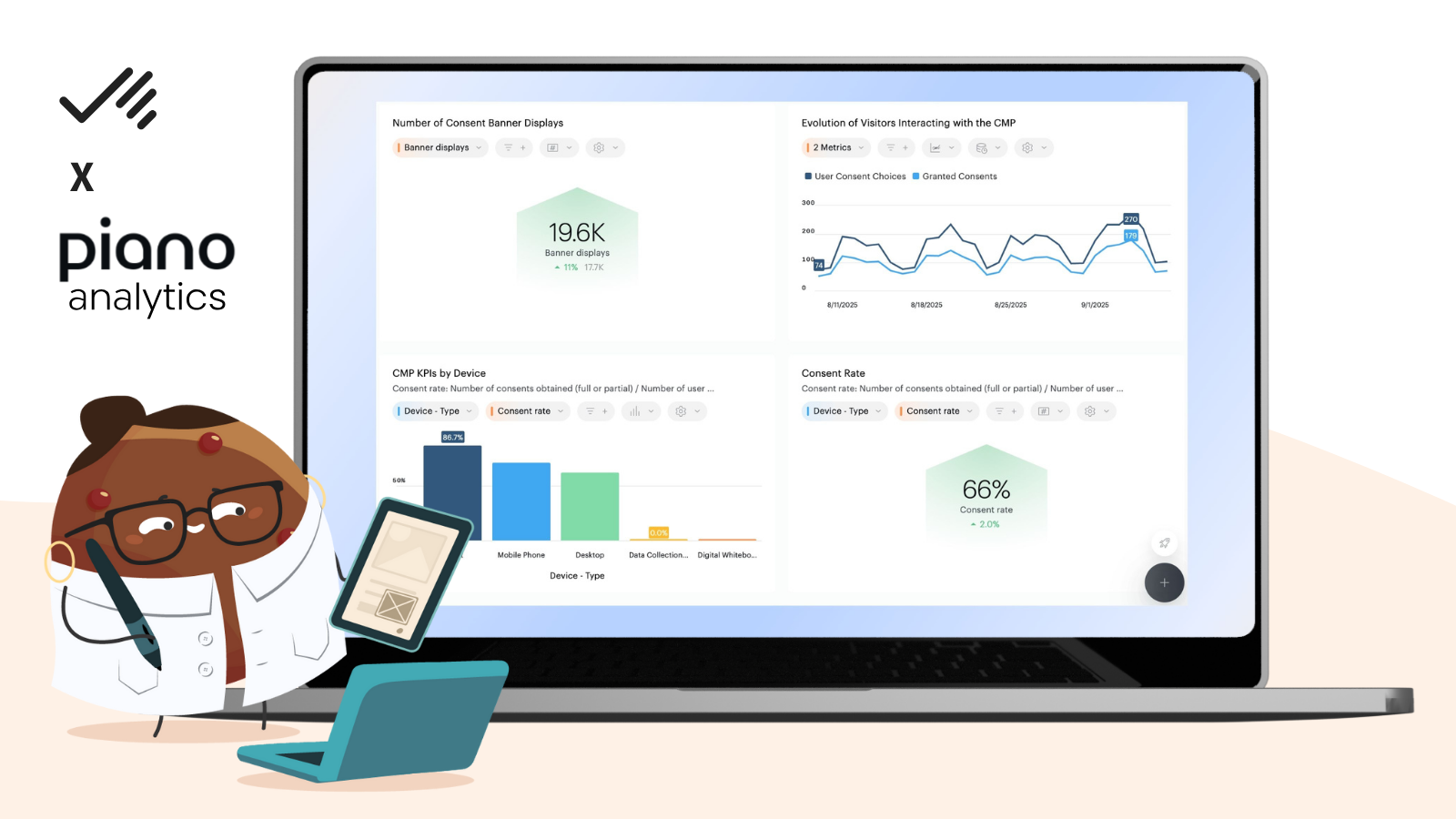 Slider Piano Analytics x Axeptio