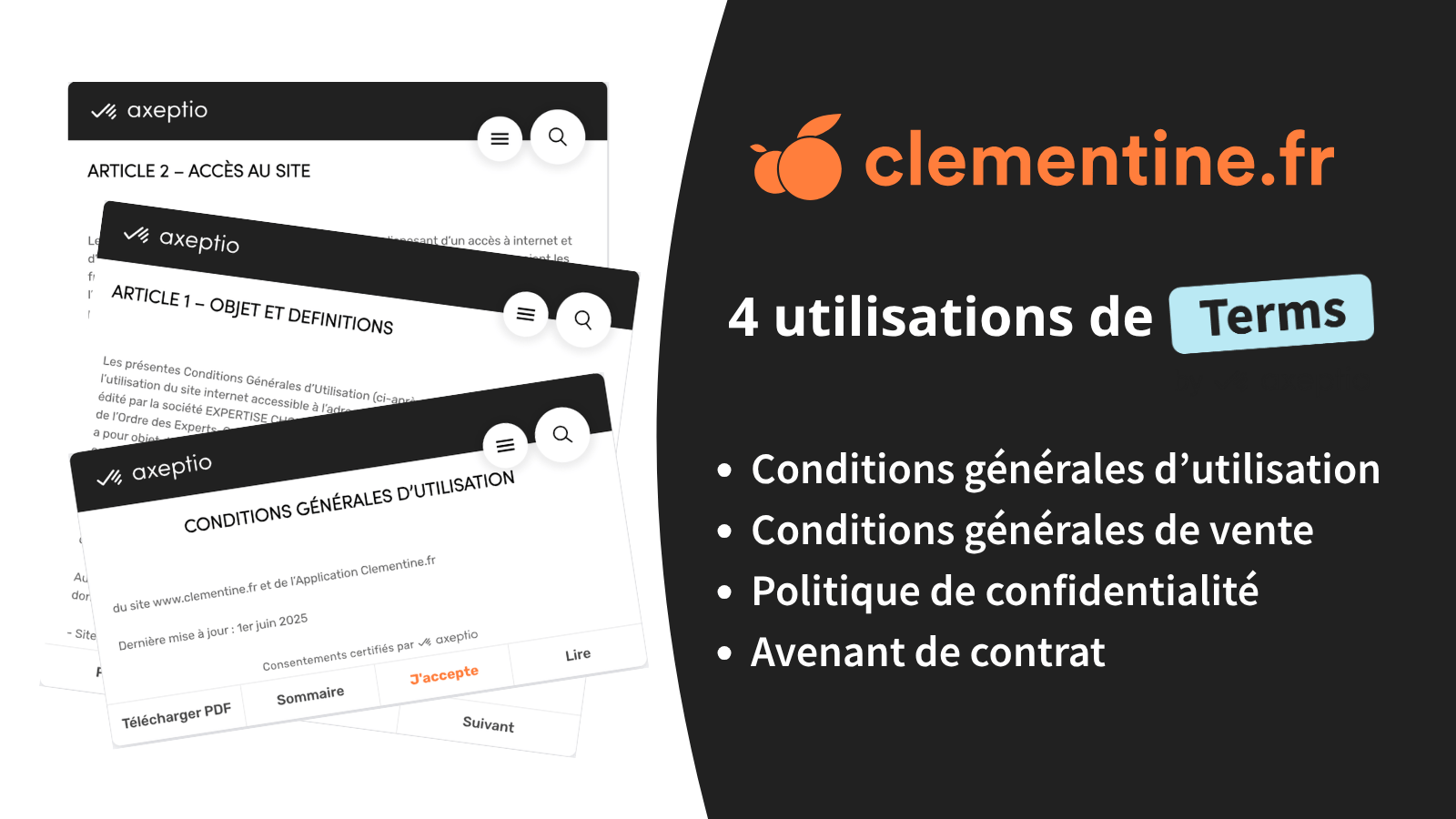 Terms x Clementine - infographie