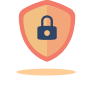Une icône d'un bouclier avec un cadenas à l'intérieur