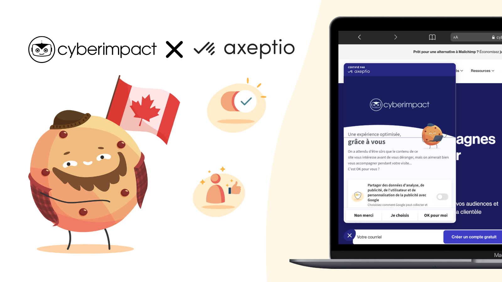 Intégrer un bandeau cookies facilement sur ses pages d'atterrissage 