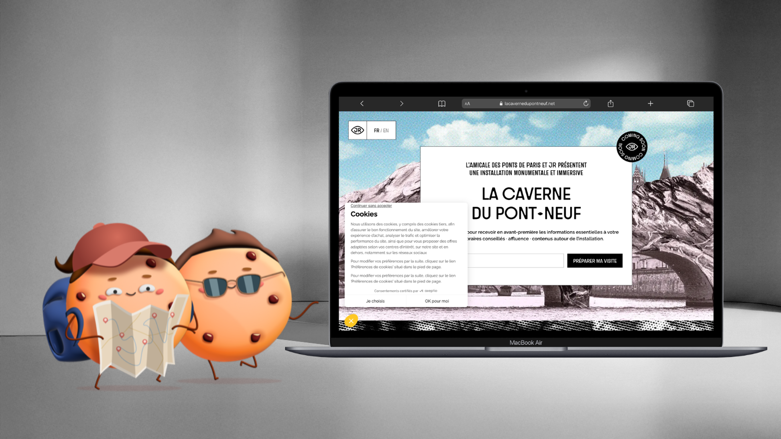 La Caverne du Pont Neuf : pour son site officiel, l’œuvre monumentale de JR s’appuie sur Axeptio pour une gestion du consentement multilingue